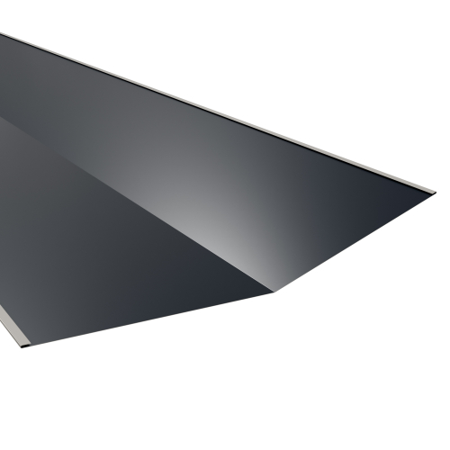 Kehlblech | 2000 mm | Stahl 0,50 mm | 25 µm Polyester | RAL 7016 Anthrazitgrau #1