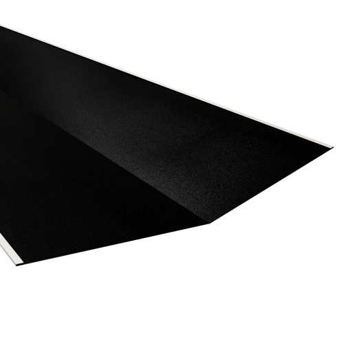 Kehlblech | 2000 mm | Stahl 0,50 mm | 35 µm Mattpolyester | 33 Schwarz #1