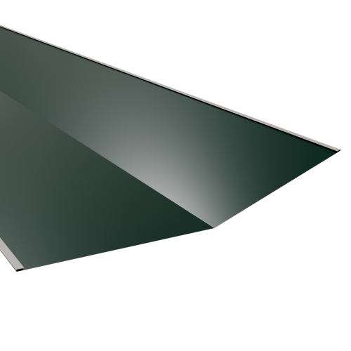 Kehlblech | 2000 mm | Aluminium 0,70 mm | 25 µm Polyester | RAL 6005 Moosgrün #1
