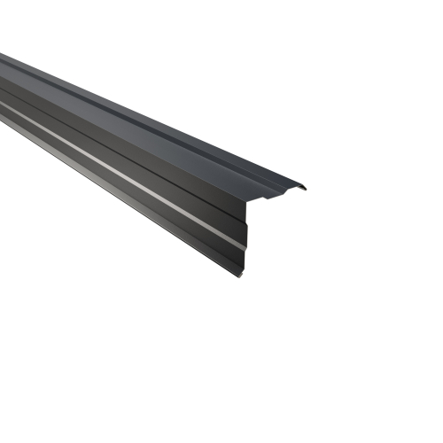 Ortgangwinkel gesickt | 90° | 2000 mm | Stahl 0,75 mm | 60 µm Puramid | RAL 7016 Anthrazitgrau #1