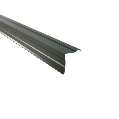Ortgangwinkel gesickt Typ 1 | 90° | SONDERKANTTEIL | Stahl 0,50 mm | 25 µm Polyester | RAL 6020 Chromoxidgrün #1