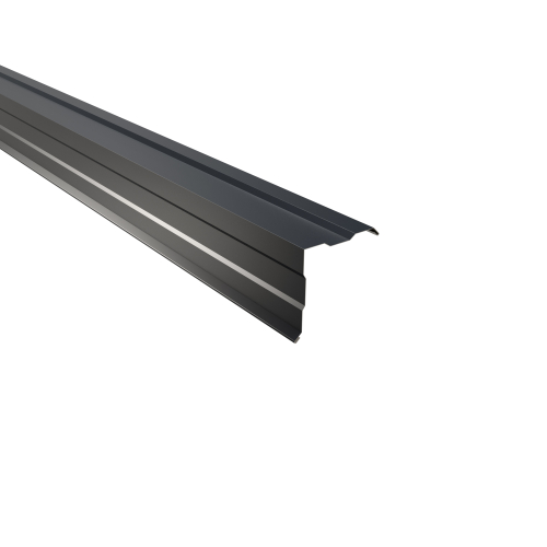 Ortgangwinkel gesickt Typ 1 | 90° | SONDERKANTTEIL | Stahl 0,63 mm | 25 µm Polyester | RAL 7016 Anthrazitgrau #1
