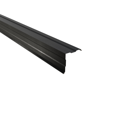 Ortgangwinkel gesickt Typ 1 | 90° | SONDERKANTTEIL | Stahl 0,50 mm | 35 µm Mattpolyester | 23 Dunkelgrau #1