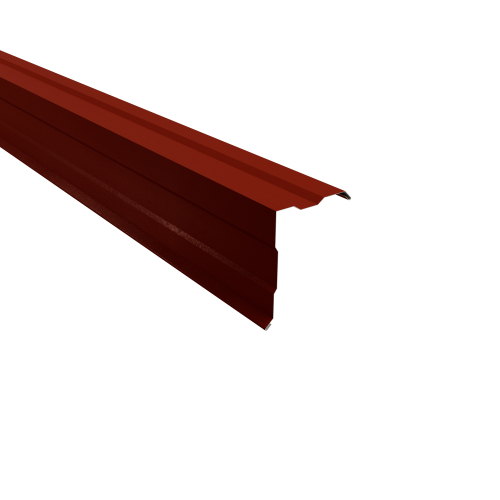 Ortgangwinkel gesickt Typ 4 | 90° SONDERKANTTEIL | Stahl 0,50 mm | 35 µm Mattpolyester | 29 Rot Ortgangwinkel gesickt Typ 4 | 90°