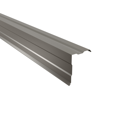 Ortgangwinkel gesickt Typ 4 | 90° SONDERKANTTEIL | Aluminium 0,70 mm | 25 µm Polyester | RAL 9007 Graualuminium Ortgangwinkel gesickt Typ 4 | 90°