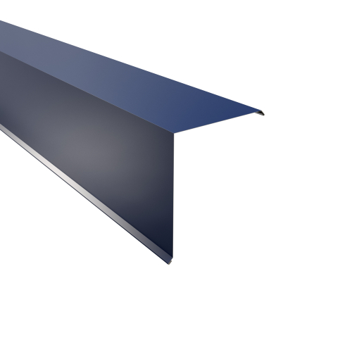 Ortgangwinkel Typ 10 | 90° SONDERKANTTEIL | Stahl 0,50 mm | 25 µm Polyester | RAL 5010 Enzianblau Ortgangwinkel Typ 10 | 90°