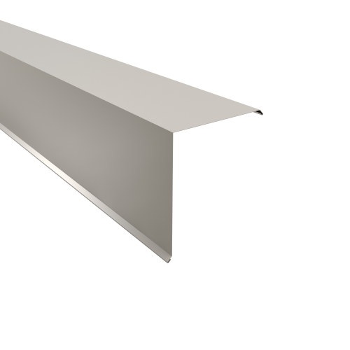 Ortgangwinkel Typ 10 | 90° | SONDERKANTTEIL | Stahl 0,63 mm | 25 µm Polyester | RAL 9010 Reinweiß #1