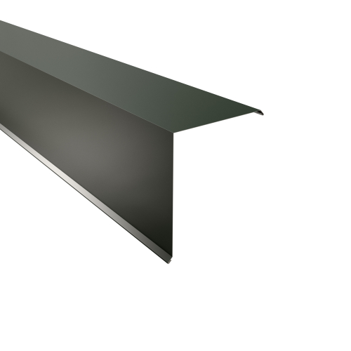 Ortgangwinkel Typ 10 | 90° | SONDERKANTTEIL | Stahl 0,75 mm | 25 µm Polyester | RAL 6020 Chromoxidgrün #1