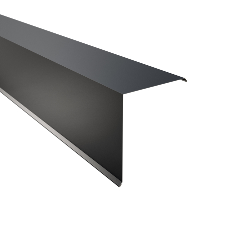 Ortgangwinkel Typ 10 | 90° SONDERKANTTEIL | Stahl 0,50 mm | 60 µm Puramid | RAL 7016 Anthrazitgrau Ortgangwinkel Typ 10 | 90°