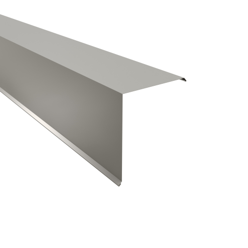 Ortgangwinkel Typ 10 | 90° SONDERKANTTEIL | Aluminium 0,70 mm | 25 µm Polyester | RAL 9006 Weißaluminium Ortgangwinkel Typ 10 | 90°