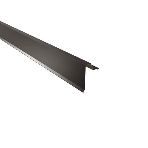 Ortgangwinkel Typ 33 SONDERKANTTEIL | Stahl 0,63 mm | 25 µm Polyester | RAL 8017 Schokoladenbraun Ortgangwinkel Typ 33 | SONDERKANTTEIL | Stahl 0,63 mm | 25 µm Polyester | RAL 8017 Schokoladenbraun #1