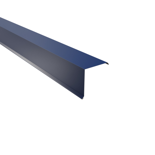 Ortgangwinkel Typ 6 | 90° SONDERKANTTEIL | Stahl 0,50 mm | 25 µm Polyester | RAL 5010 Enzianblau Ortgangwinkel Typ 6 | 90°