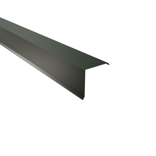 Ortgangwinkel Typ 6 | 90° | SONDERKANTTEIL | Stahl 0,63 mm | 25 µm Polyester | RAL 6020 Chromoxidgrün #1