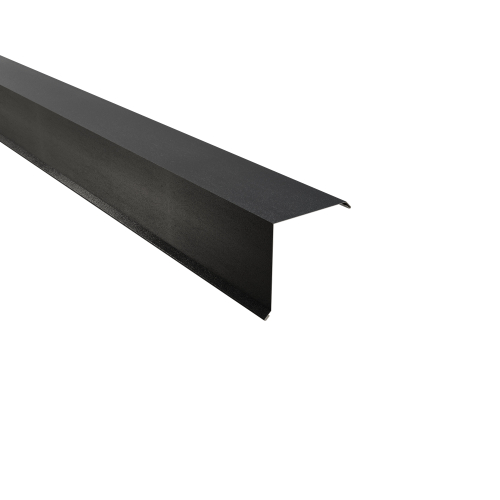 Ortgangwinkel Typ 6 | 90° SONDERKANTTEIL | Stahl 0,50 mm | 35 µm Mattpolyester | 23 Dunkelgrau Ortgangwinkel Typ 6 | 90°