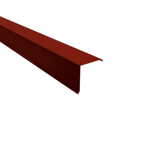 Ortgangwinkel Typ 6 | 90° SONDERKANTTEIL | Stahl 0,50 mm | 35 µm Mattpolyester | 29 Rot Ortgangwinkel Typ 6 | 90°