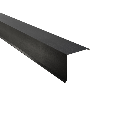 Ortgangwinkel Typ 7 | 90° SONDERKANTTEIL | Stahl 0,50 mm | 35 µm Mattpolyester | 23 Dunkelgrau Ortgangwinkel Typ 7 | 90°