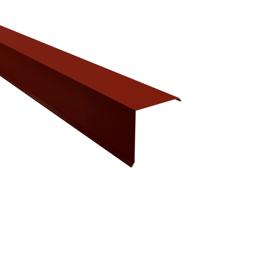 Ortgangwinkel Typ 7 | 90° SONDERKANTTEIL | Stahl 0,50 mm | 35 µm Mattpolyester | 29 Rot Ortgangwinkel Typ 7 | 90°