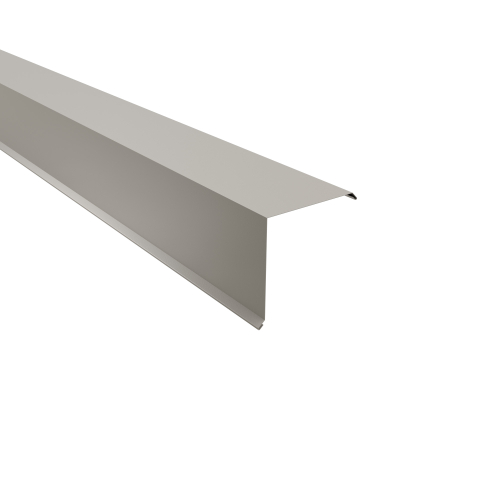 Ortgangwinkel Typ 7 | 90° SONDERKANTTEIL | Stahl 0,75 mm | 60 µm Puramid | RAL 9002 Grauweiß Ortgangwinkel Typ 7 | 90°