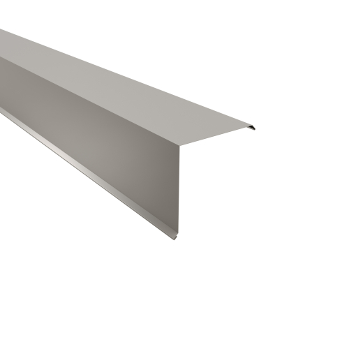 Ortgangwinkel Typ 8 | 90° SONDERKANTTEIL | Stahl 0,50 mm | 25 µm Polyester | RAL 7035 Lichtgrau Ortgangwinkel Typ 8 | 90°