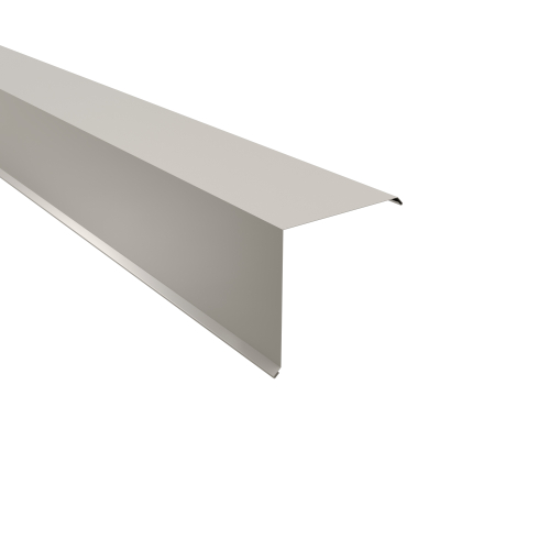 Ortgangwinkel Typ 8 | 90° SONDERKANTTEIL | Stahl 0,50 mm | 25 µm Polyester | RAL 9010 Reinweiß Ortgangwinkel Typ 8 | 90°