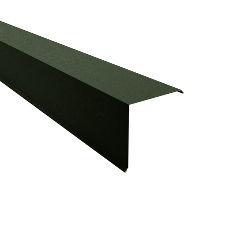 Ortgangwinkel Typ 8 | 90° SONDERKANTTEIL | Stahl 0,50 mm | 80 µm Shimoco | RAL 6020 Chromoxidgrün Ortgangwinkel Typ 8 | 90°