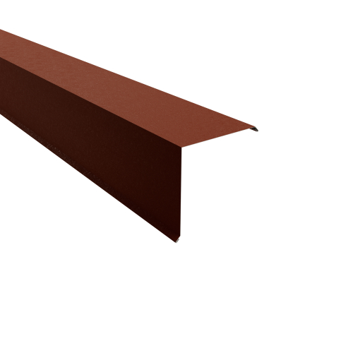 Ortgangwinkel Typ 8 | 90° SONDERKANTTEIL | Stahl 0,50 mm | 80 µm Shimoco | RAL 8004 Kupferbraun Ortgangwinkel Typ 8 | 90°