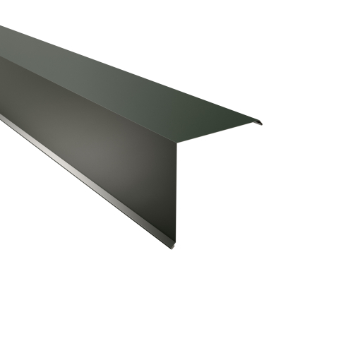 Ortgangwinkel Typ 9 | 90° | SONDERKANTTEIL | Stahl 0,75 mm | 25 µm Polyester | RAL 6020 Chromoxidgrün #1
