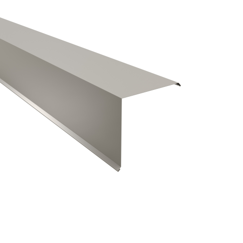 Ortgangwinkel Typ 9 | 90° | SONDERKANTTEIL | Stahl 0,75 mm | 25 µm Polyester | RAL 9002 Grauweiß #1