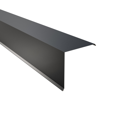 Ortgangwinkel Typ 9 | 90° SONDERKANTTEIL | Stahl 0,50 mm | 60 µm Puramid | RAL 7016 Anthrazitgrau Ortgangwinkel Typ 9 | 90°