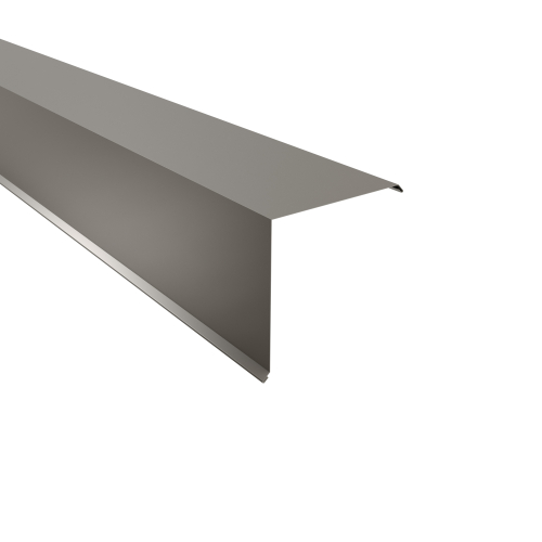 Ortgangwinkel Typ 9 | 90° | SONDERKANTTEIL | Aluminium 0,70 mm | 25 µm Polyester | RAL 9007 Graualuminium #1