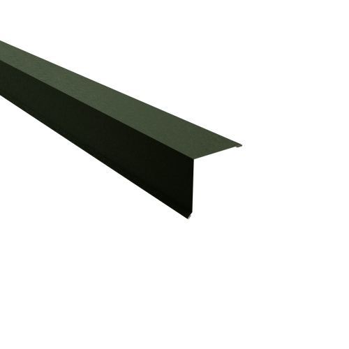 Pultabschluss Typ 1 | 90° SONDERKANTTEIL | Stahl 0,50 mm | 80 µm Shimoco | RAL 6020 Chromoxidgrün Pultabschluss Typ 1 | 90°