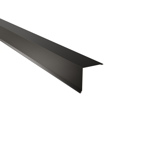 Pultabschluss Typ 2 | 85° SONDERKANTTEIL | Stahl 0,50 mm | 25 µm Polyester | RAL 9005 Tiefschwarz Pultabschluss Typ 2 | 85°