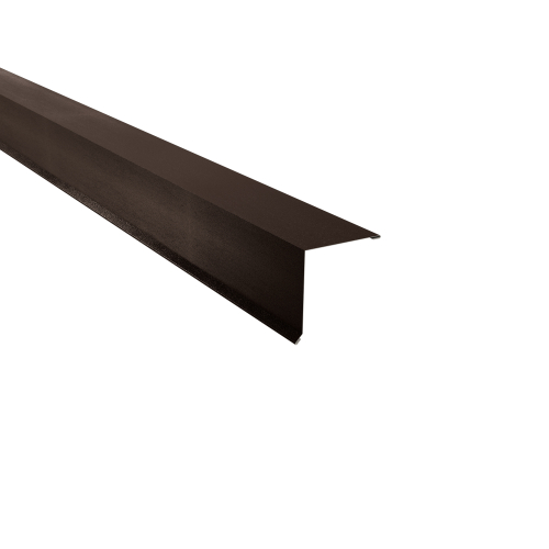 Pultabschluss Typ 2 | 85° SONDERKANTTEIL | Stahl 0,50 mm | 35 µm Mattpolyester | 32 Dunkelbraun Pultabschluss Typ 2 | 85°