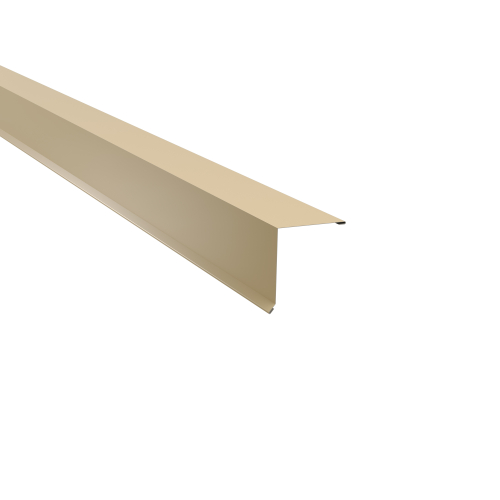 Pultabschluss Typ 3 | 80° SONDERKANTTEIL | Stahl 0,63 mm | 25 µm Polyester | RAL 1015 Hellelfenbein Pultabschluss Typ 3 | 80°