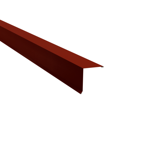 Pultabschluss Typ 3 | 80° SONDERKANTTEIL | Stahl 0,50 mm | 35 µm Mattpolyester | 29 Rot Pultabschluss Typ 3 | 80°