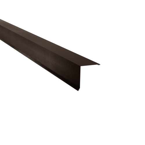 Pultabschluss Typ 3 | 80° SONDERKANTTEIL | Stahl 0,50 mm | 35 µm Mattpolyester | 32 Dunkelbraun Pultabschluss Typ 3 | 80°