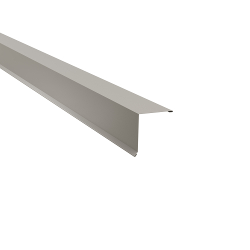 Pultabschluss Typ 3 | 80° SONDERKANTTEIL | Stahl 0,75 mm | 60 µm Puramid | RAL 9002 Grauweiß Pultabschluss Typ 3 | 80°