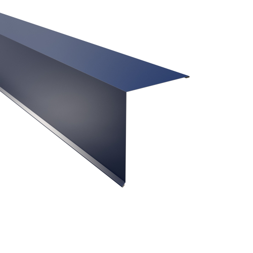 Pultabschluss Typ 4 | 90° SONDERKANTTEIL | Stahl 0,50 mm | 25 µm Polyester | RAL 5010 Enzianblau Pultabschluss Typ 4 | 90°