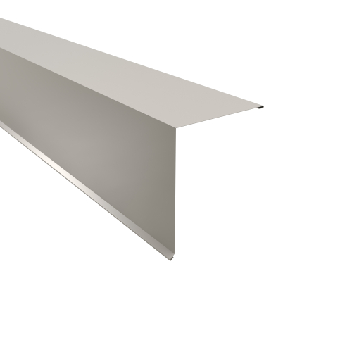 Pultabschluss Typ 4 | 90° SONDERKANTTEIL | Stahl 0,63 mm | 25 µm Polyester | RAL 9010 Reinweiß Pultabschluss Typ 4 | 90°