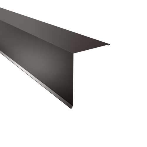 Pultabschluss Typ 4 | 90° SONDERKANTTEIL | Stahl 0,75 mm | 25 µm Polyester | RAL 8017 Schokoladenbraun Pultabschluss Typ 4 | 90°