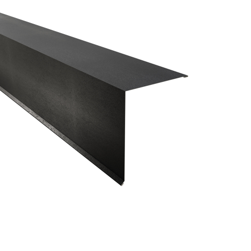 Pultabschluss Typ 4 | 90° SONDERKANTTEIL | Stahl 0,50 mm | 35 µm Mattpolyester | 23 Dunkelgrau Pultabschluss Typ 4 | 90°