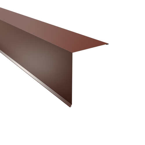 Pultabschluss Typ 4 | 90° SONDERKANTTEIL | Aluminium 0,70 mm | 25 µm Polyester | RAL 8012 Rotbraun Pultabschluss Typ 4 | 90°