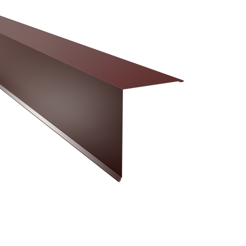 Pultabschluss Typ 5 | 85° | SONDERKANTTEIL | Stahl 0,50 mm | 25 µm Polyester | RAL 3005 Weinrot #1
