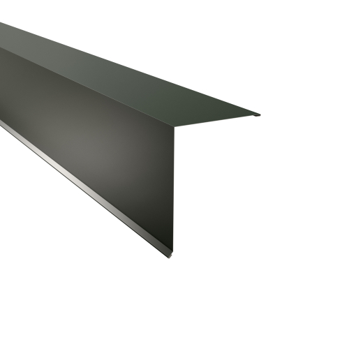 Pultabschluss Typ 5 | 85° SONDERKANTTEIL | Stahl 0,50 mm | 25 µm Polyester | RAL 6020 Chromoxidgrün Pultabschluss Typ 5 | 85°