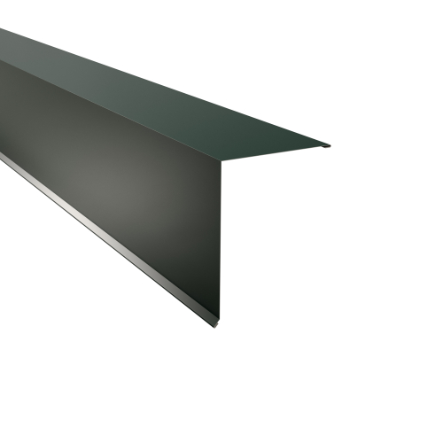 Pultabschluss Typ 5 | 85° SONDERKANTTEIL | Aluminium 0,70 mm | 25 µm Polyester | RAL 6005 Moosgrün Pultabschluss Typ 5 | 85°