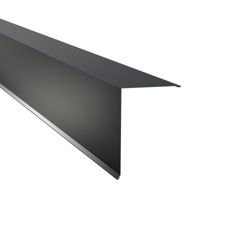 Pultabschluss Typ 6 | 80° SONDERKANTTEIL | Stahl 0,63 mm | 25 µm Polyester | RAL 7016 Anthrazitgrau Pultabschluss Typ 6 | 80°