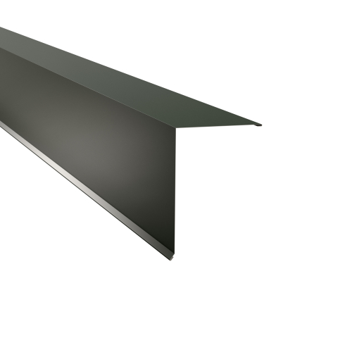 Pultabschluss Typ 6 | 80° SONDERKANTTEIL | Stahl 0,75 mm | 25 µm Polyester | RAL 6020 Chromoxidgrün Pultabschluss Typ 6 | 80°