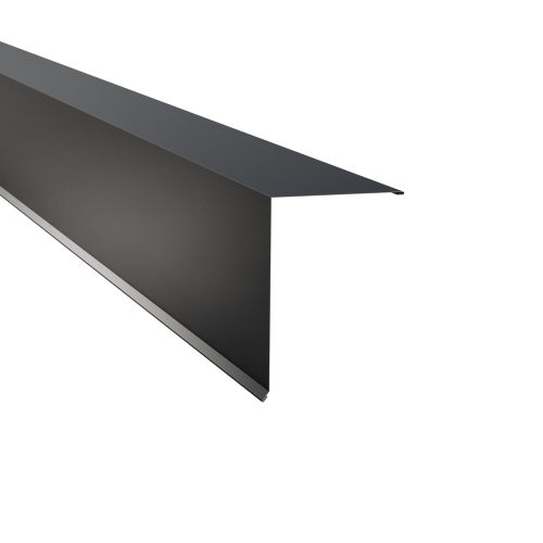 Pultabschluss Typ 6 | 80° SONDERKANTTEIL | Stahl 0,50 mm | 60 µm Puramid | RAL 7016 Anthrazitgrau Pultabschluss Typ 6 | 80°