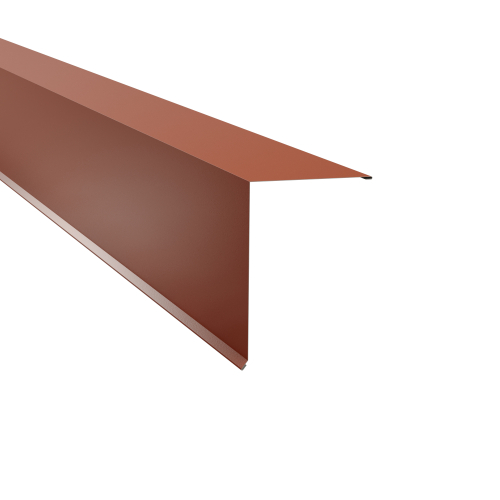 Pultabschluss Typ 6 | 80° SONDERKANTTEIL | Stahl 0,50 mm | 60 µm Puramid | RAL 8004 Kupferbraun Pultabschluss Typ 6 | 80°