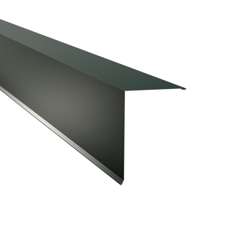 Pultabschluss Typ 6 | 80° SONDERKANTTEIL | Aluminium 0,70 mm | 25 µm Polyester | RAL 6005 Moosgrün Pultabschluss Typ 6 | 80°